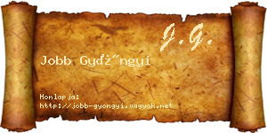 Jobb Gyöngyi névjegykártya