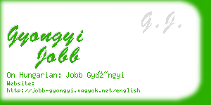 gyongyi jobb business card
